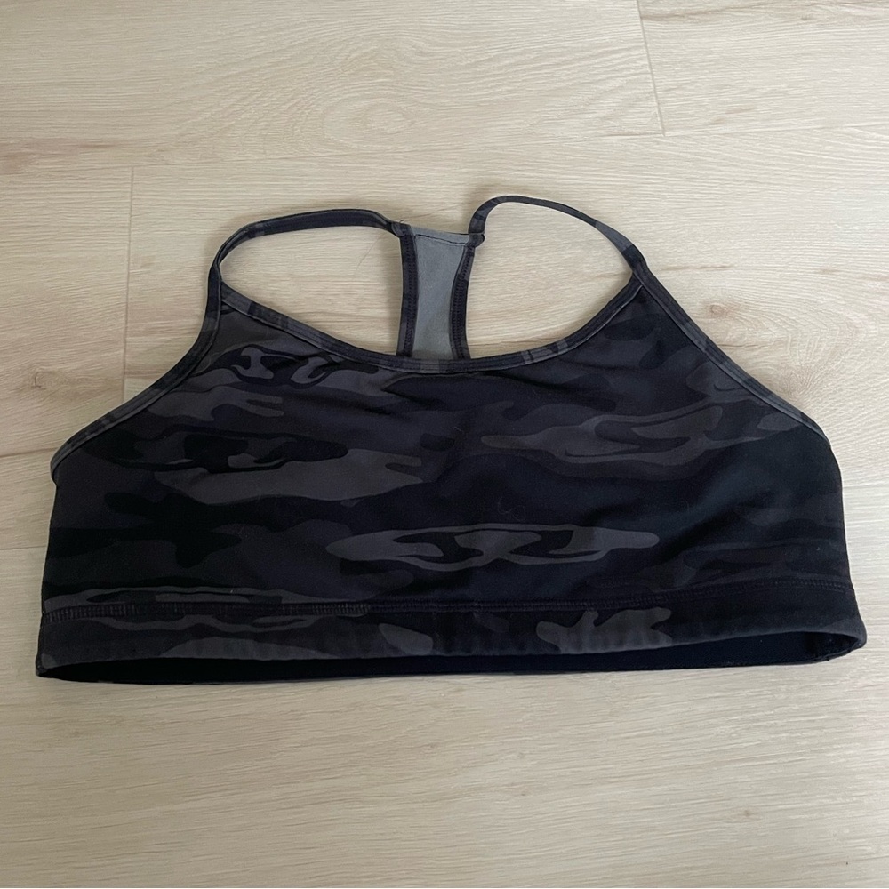 lululemon athletica Black Camouflage Sports Bra